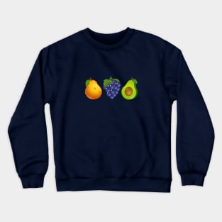 Grapes Pear Avocado Crewneck Sweatshirt